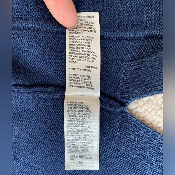 NEW w/o Tags GoodThreads Indigo Long Open Front Cardigan Sweater sz Small PW12 - Picture 8 of 8